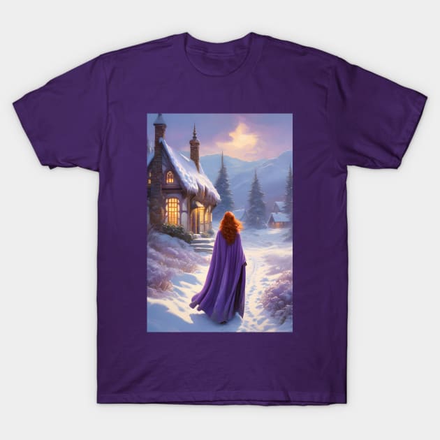 Winter Walk T-Shirt by PurplePeacock